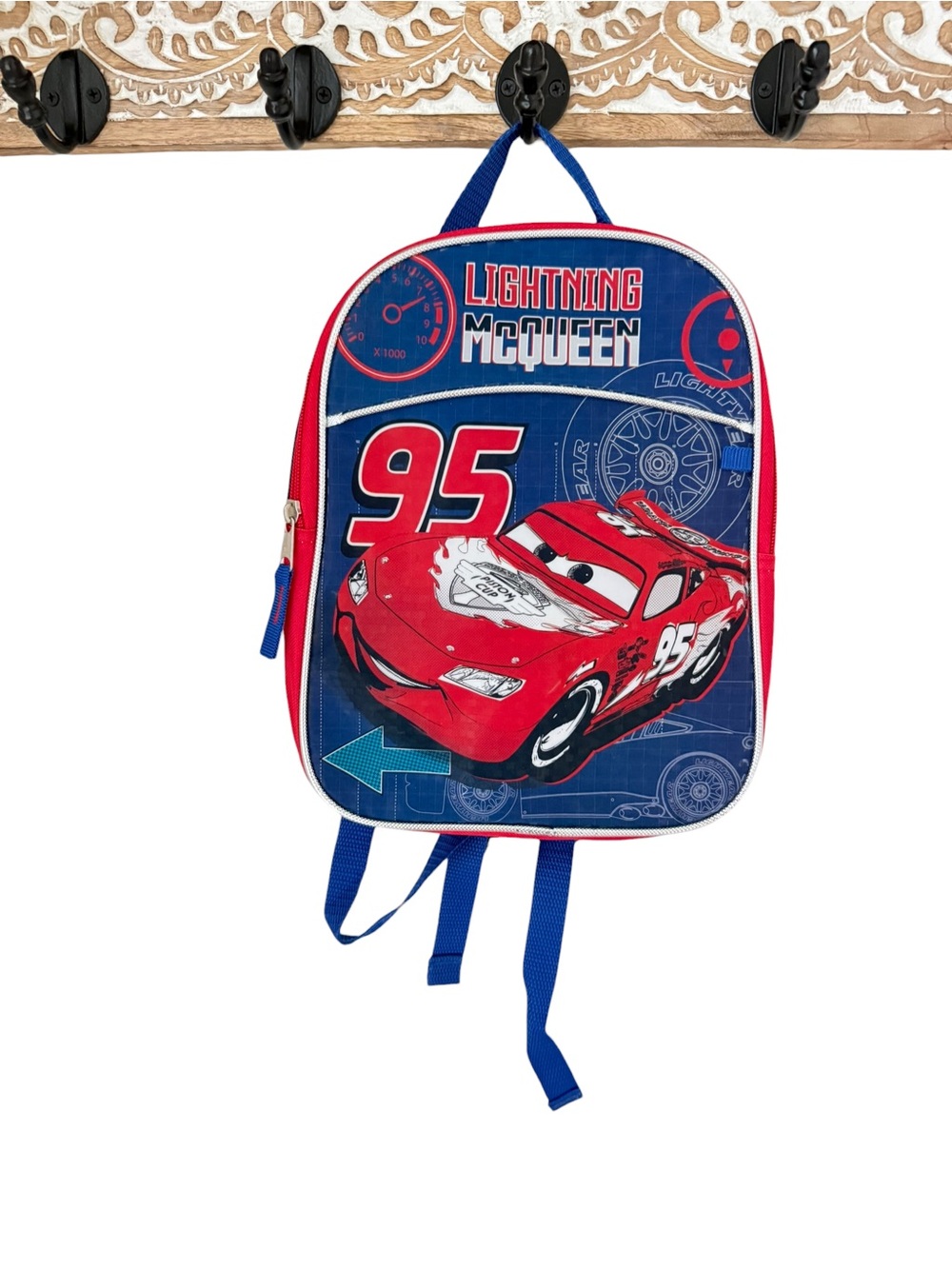 Disney Pixar Cars Lightning McQueen Backpack - Red & Blue